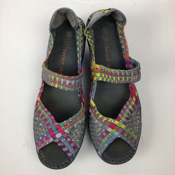 Bernie Mev pull-on multicolored wedges-Hallie -41 - Picture 3 of 8
